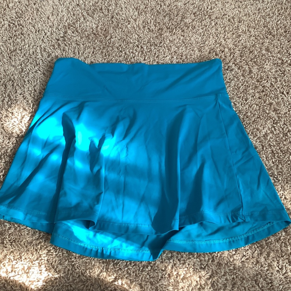 Teal swim skirt
